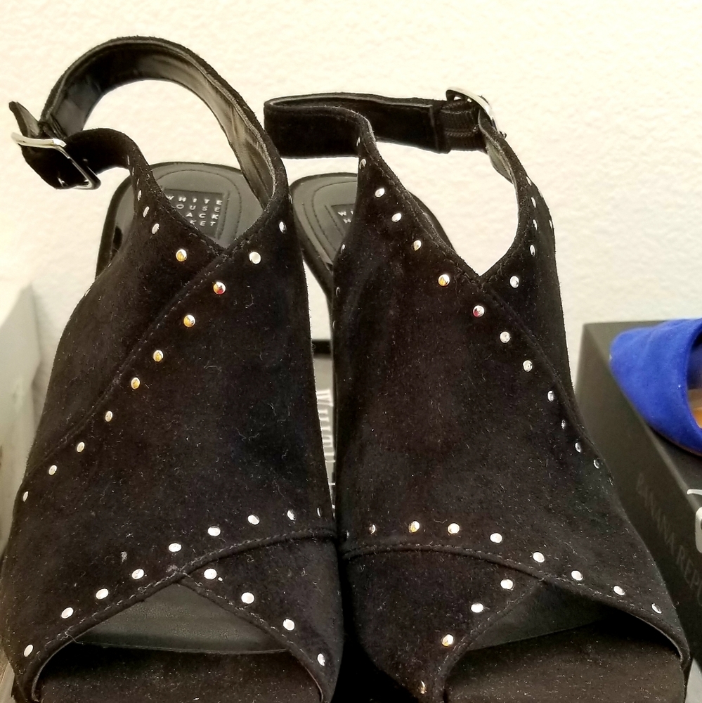 Suede Studded Sandals